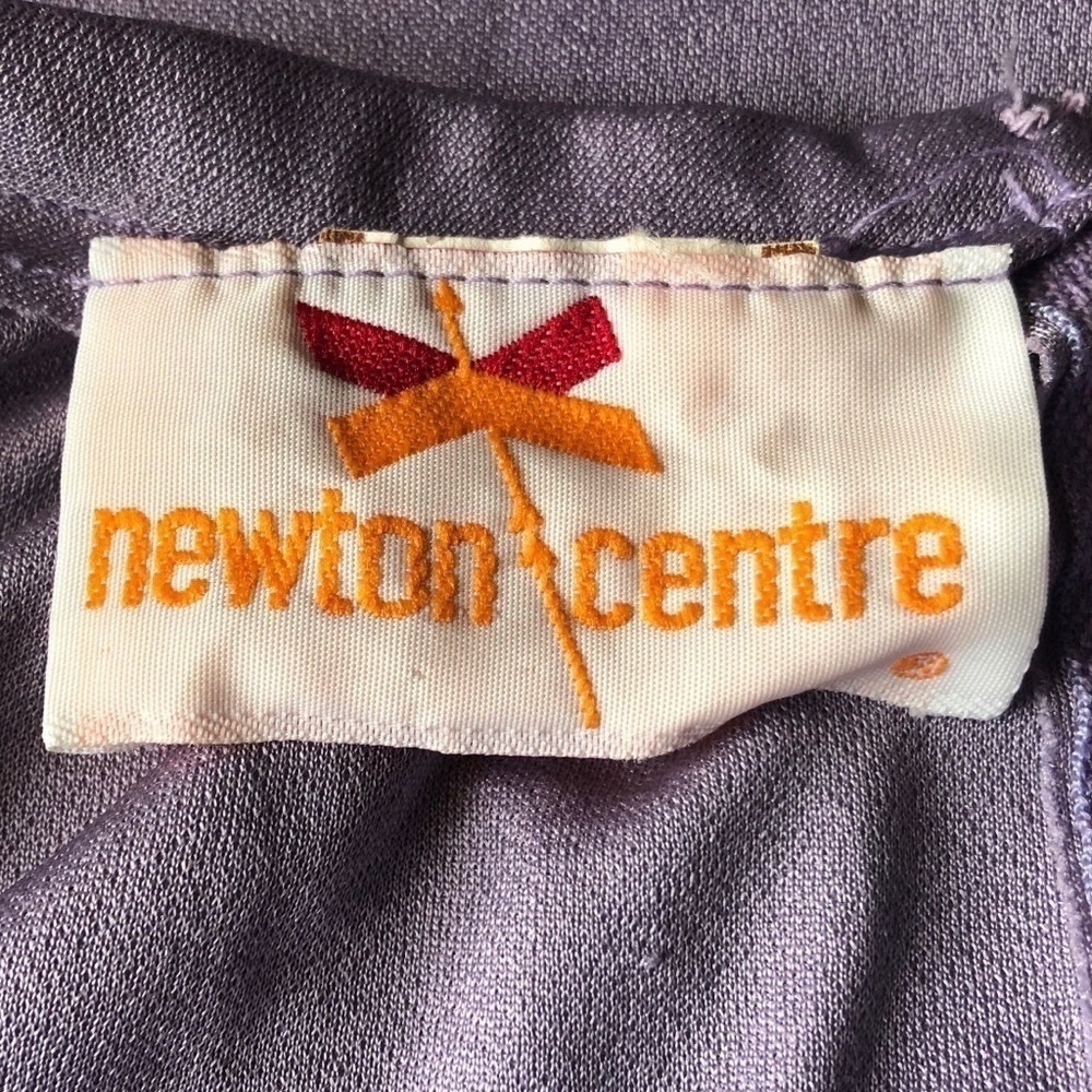 Vintage Newton Centre Lilac Blouson Dress Size Medium - Picture 11 of 14